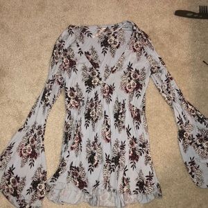free people floral tunic top